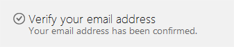 Verify your email address