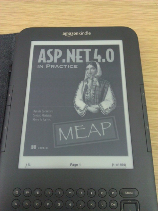 Showing another book on Kindle