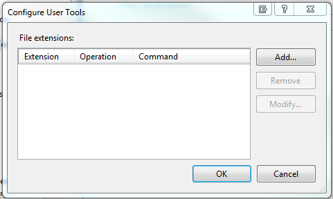 Configure User Tools