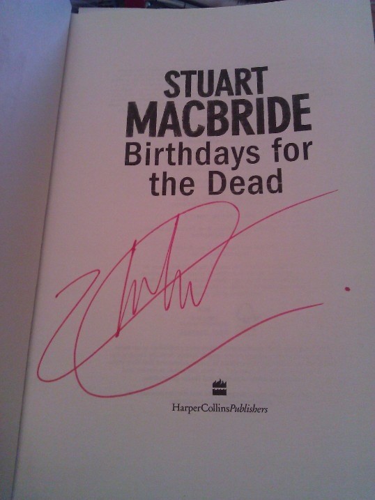 Signed Stuart MacBride Book