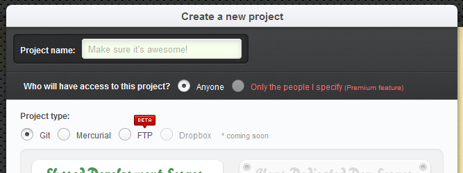 Create New Project