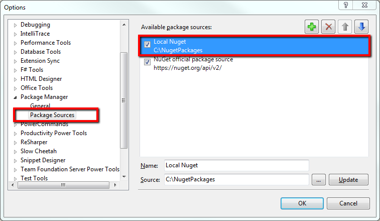 Local Nuget Package Source