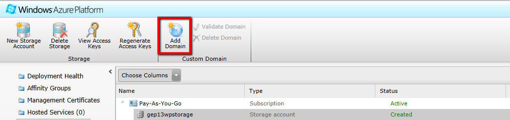 Add Custom Domain