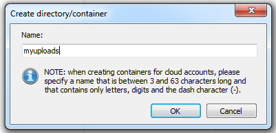 Create New Container