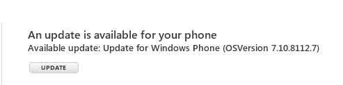 An update is available