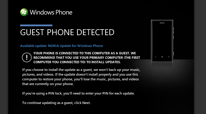 Guest Phone Detected