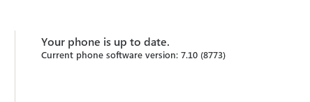 Your phone is up to date