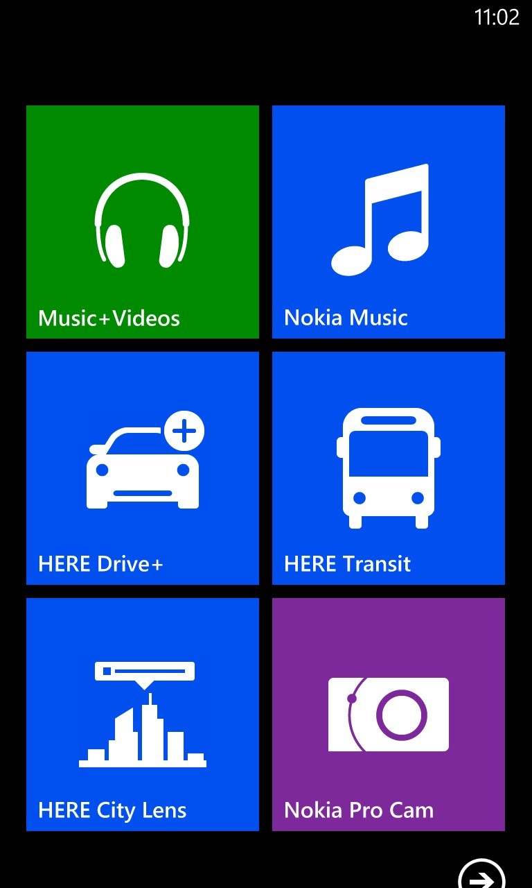 Nokia Lumia 920 Start Screen