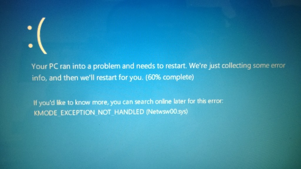 BSOD when using ICS 1