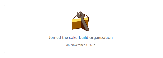 Cake Organisation on GitHub