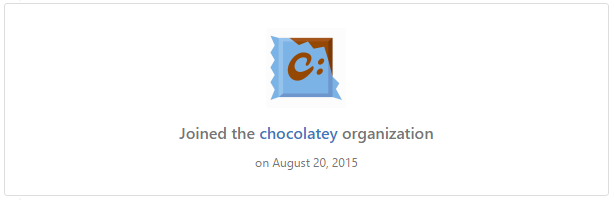 Chocolatey Organisation on GitHub