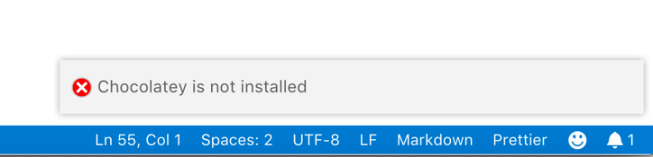 Chocolatey Not Installed