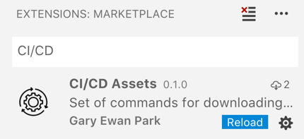 CI/CD Assets Extension Reload