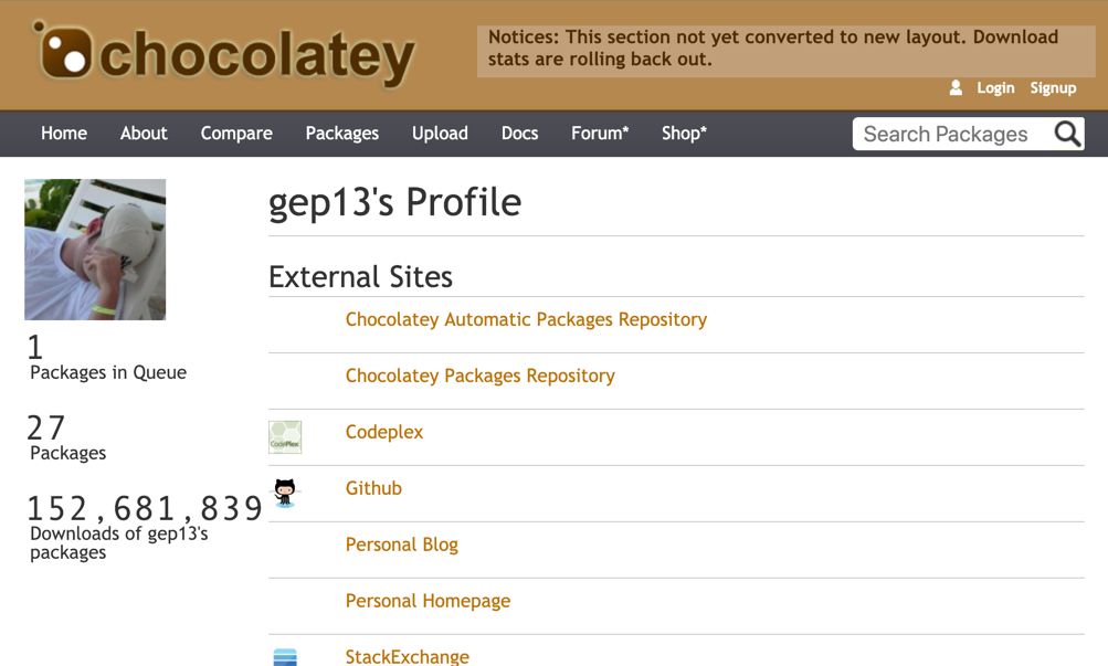 Chocolatey Profile