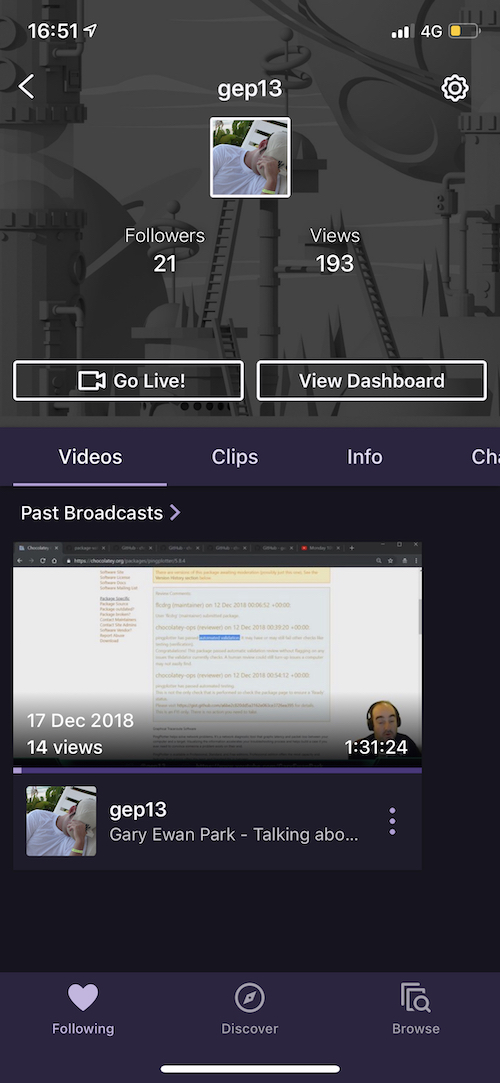 Twitch Profile
