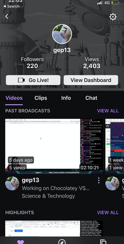 Twitch Profile